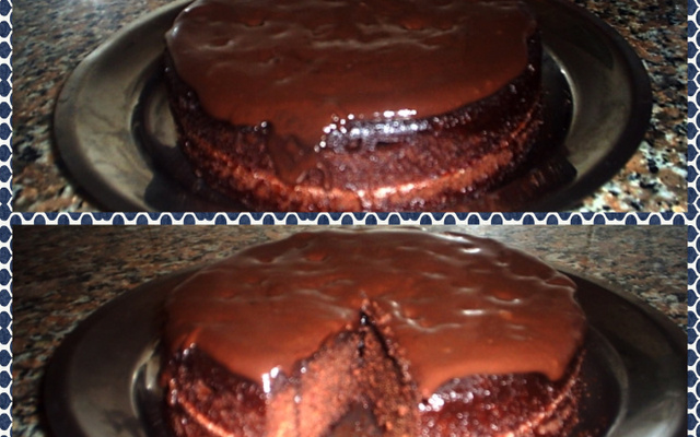 Bolo de micro-ondas de chocolate da Angélica
