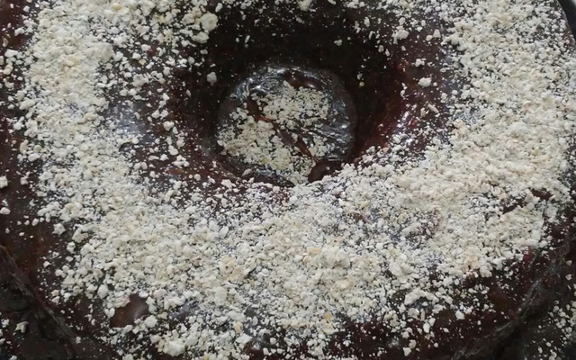 Bolo de chocolate com aveia