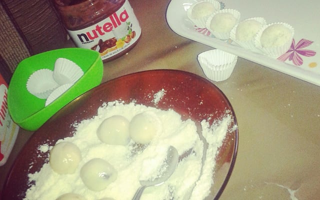 Docinho de leite ninho com nutella