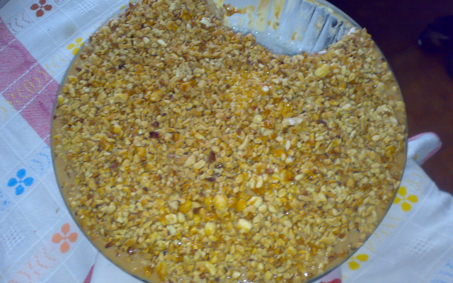 Pavê de castanha com pé-de-moleque