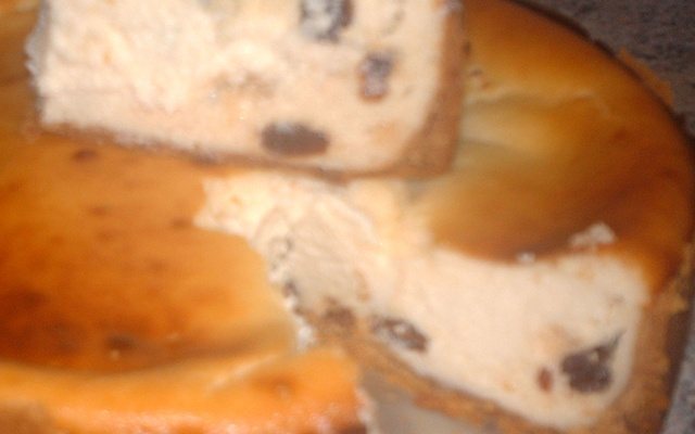 Torta de ricota com passas light