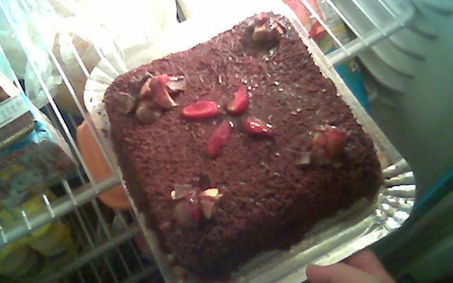 Bolo de chocolate de micro-ondas