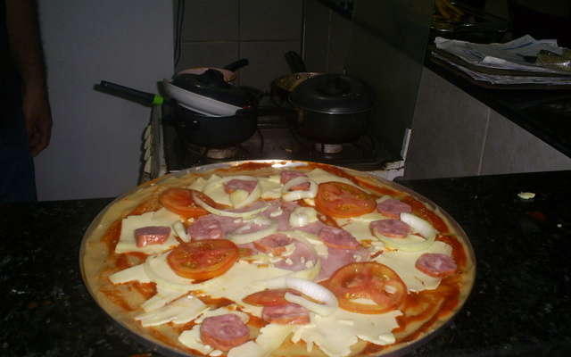 Massa básica para pizza