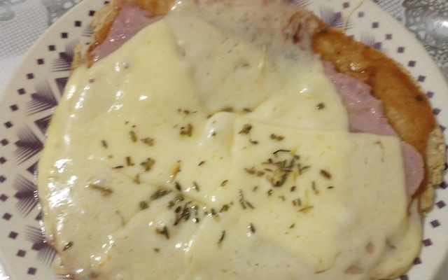 Massa de pizza de aveia fit