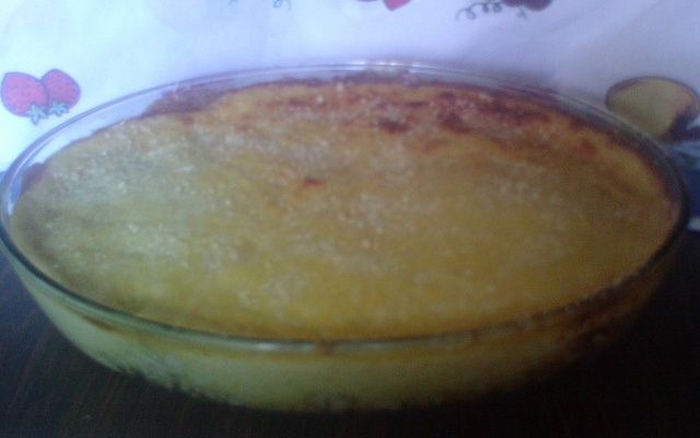 Frango gratinado com creme de milho