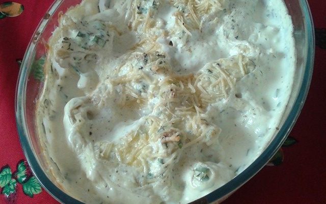 Couve-flor gratinada (Cris)