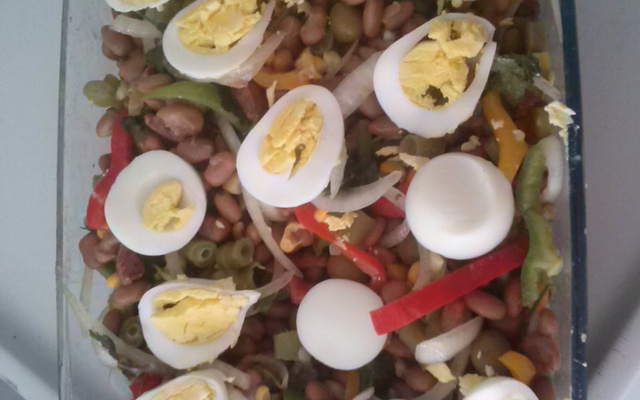 Salada de feijão carioca gelada