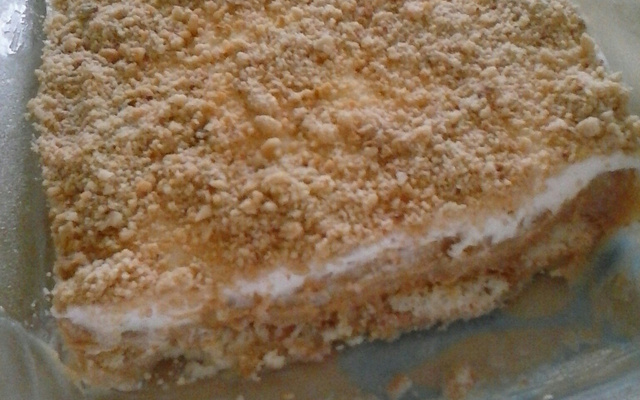 Pavê de doce de leite e amendoim