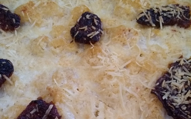 Torta de Couve Flor com Tomate Seco