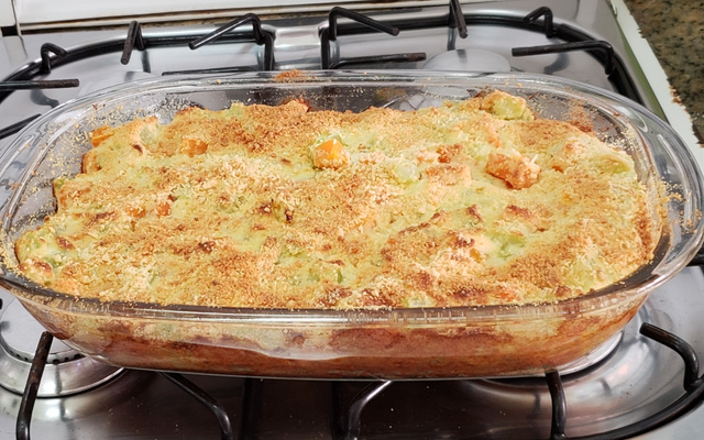 Souflé de legumes delicioso