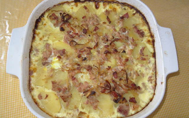 Torta de batata com atum