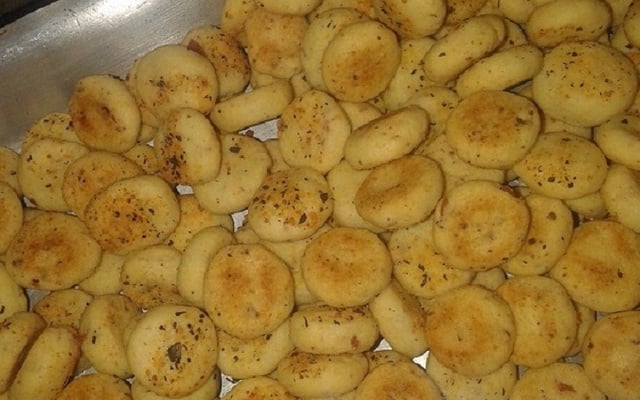 Biscoitos amanteigados de queijo da Danny