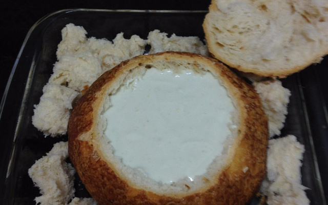 Queijos no pão italiano