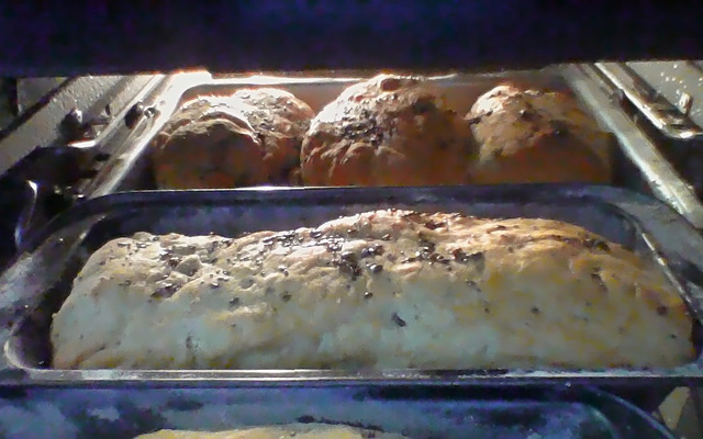 Pão de inhame com grãos 