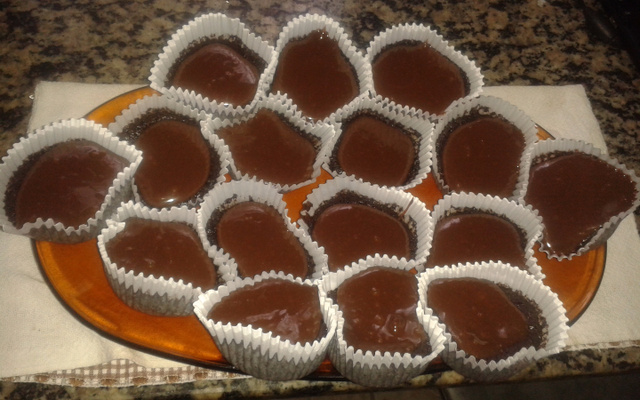 Mini bolo de chocolate