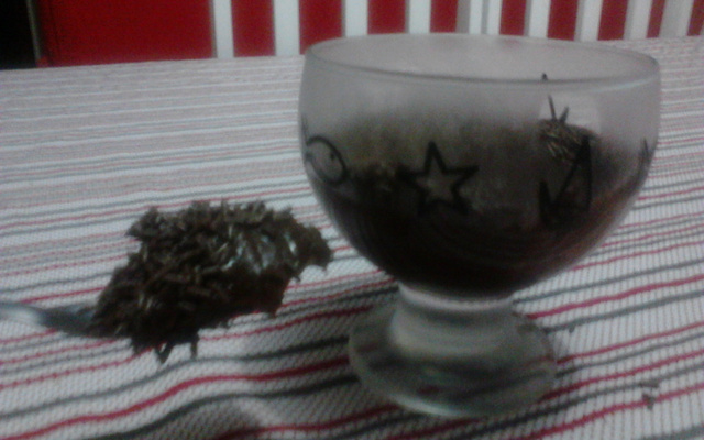 Mousse de chocolate no micro-ondas