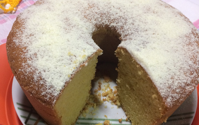 Bolo de fubá fofinho