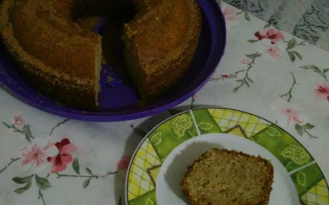 Bolo de banana de liquidificador