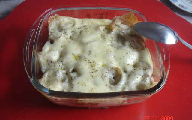 Tiras de filé mignon ao catupiry