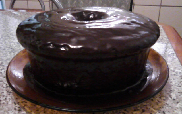 Bolo de banana no liquidificador