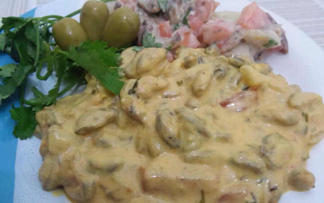 Sururu a quatro queijos