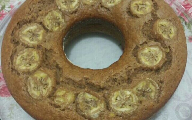 Bolo de banana com canela da Cris