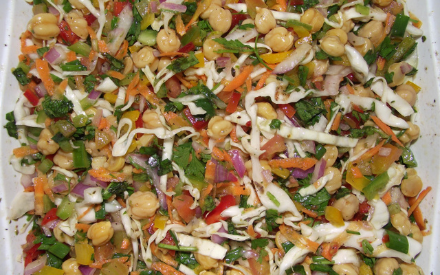 Salada de grão-de-bico