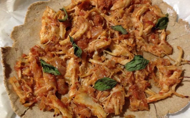 Massa de pizza de aveia fit