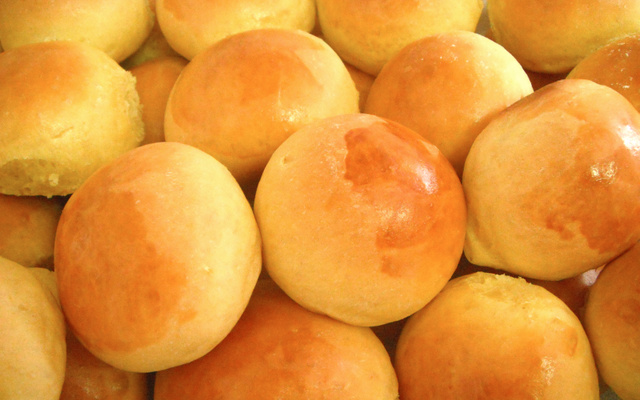 Pão de mandioca e abóbora da Fá