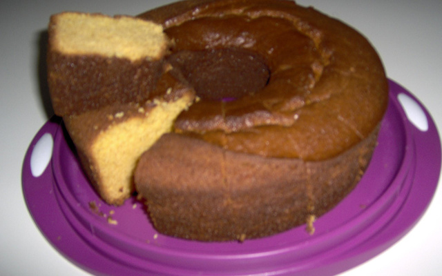 Bolo de fubá de panela