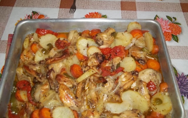 Asa de frango assada no forno