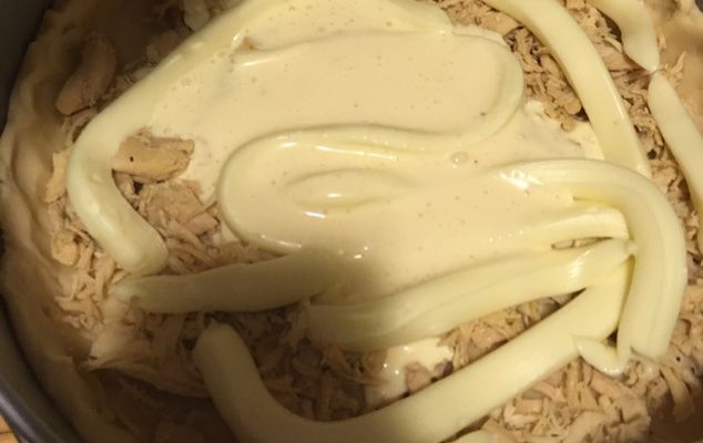 Quiche de presunto e queijo do Glauco