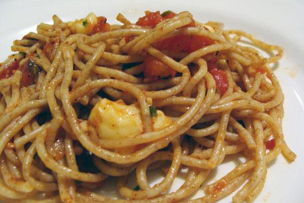 Espaguete Integral ao Falso Pomodoro