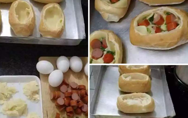 Omelete no pão francês