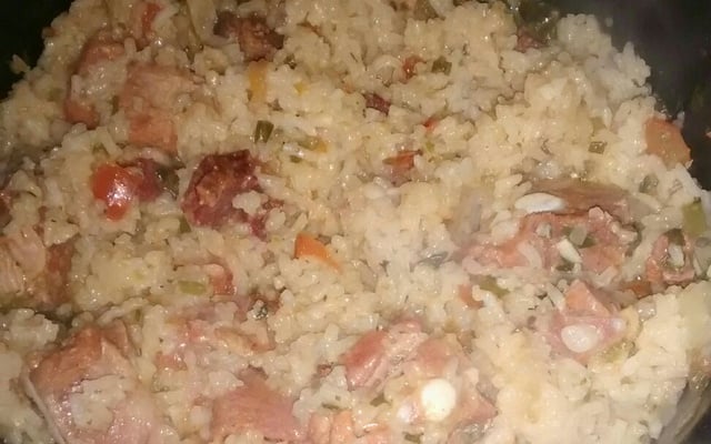 Costelinha suína com arroz