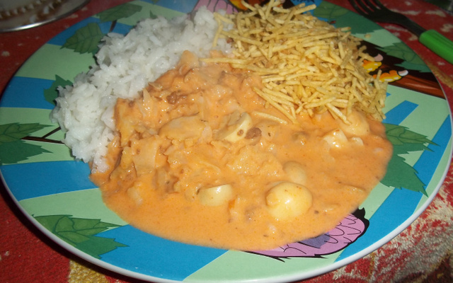 Estrogonofe de peixe