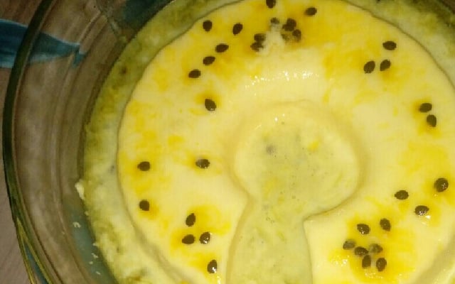 Pudim de maracujá que não vai ao forno