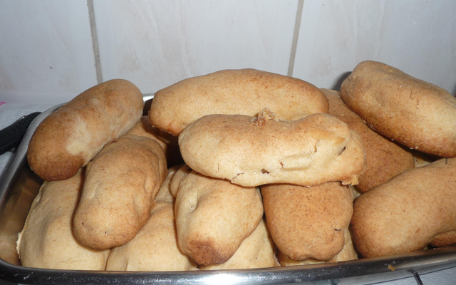 Bananinhas assadas com massa podre