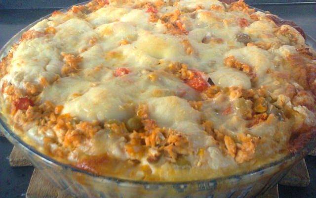 Torta de frango com queijo