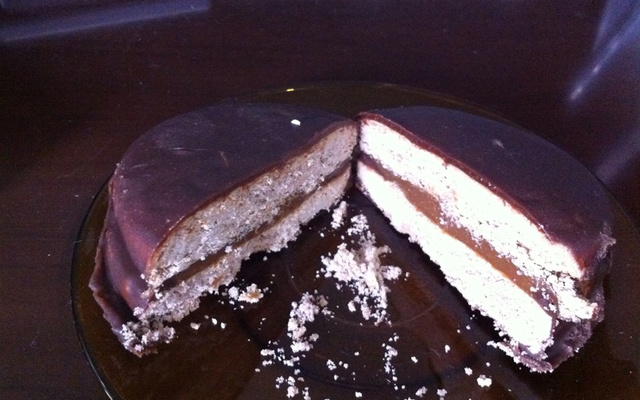 Alfajor de doce-de-leite à Laura