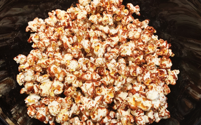 Pipoca doce de chocolate