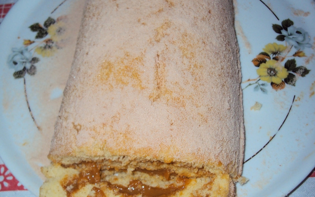 Rocambole de doce de leite