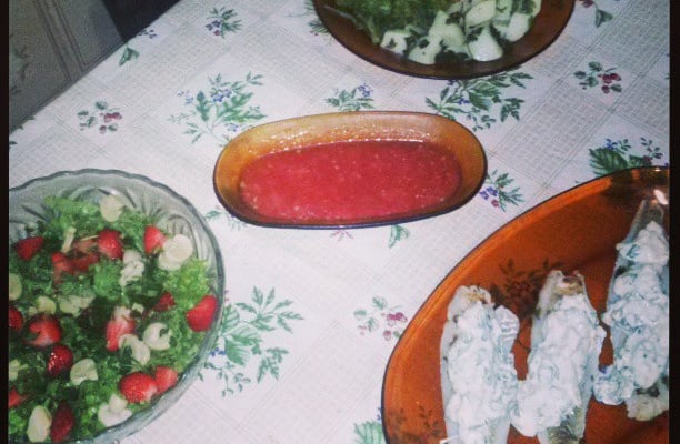 Salada Primavera de Morangos