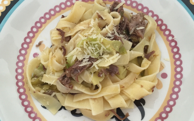 Macarrão com abobrinha