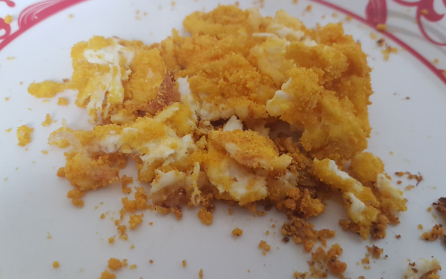 Ovos mexidos com farinha