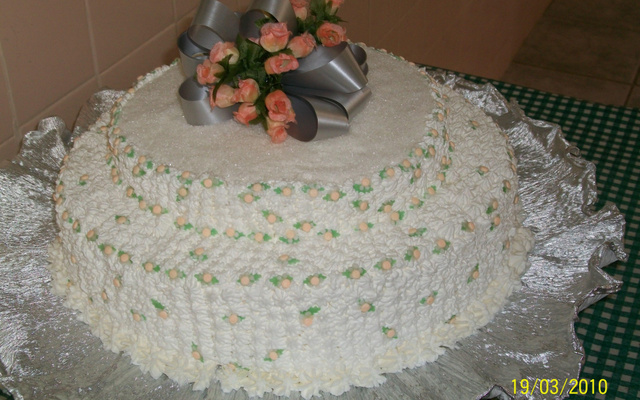 Bolo de casamento (2 andares)