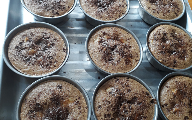 Bolo de banana com aveia da Jaque