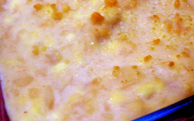 Purê de cará com bacon