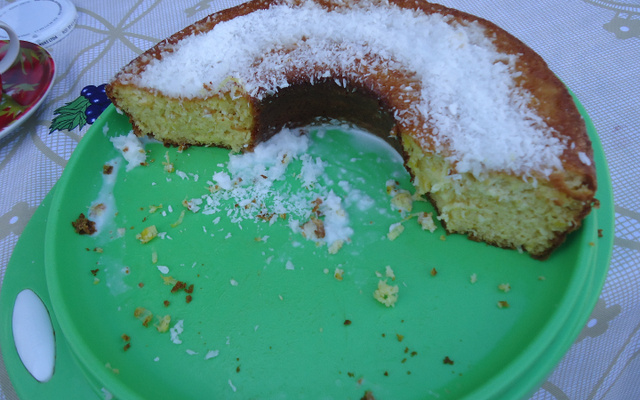 Bolo de milho de liquidificador cremoso