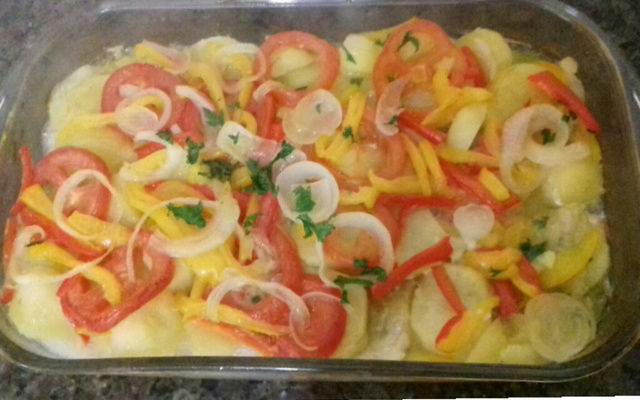 Filé de merluza de forno